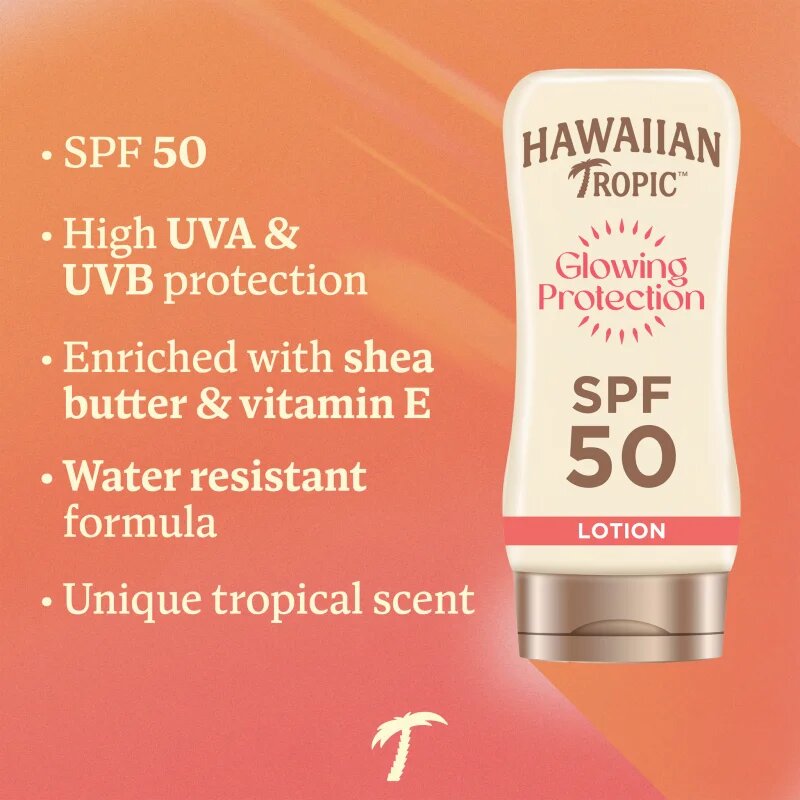 Hawaiian Tropic Glowing Protection Sunscreen Lotion napozótej SPF 50 170 ml
