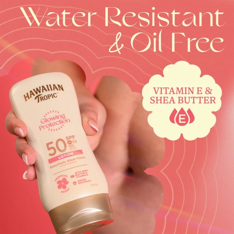 Hawaiian Tropic Glowing Protection Sunscreen Lotion napozótej SPF 50 170 ml