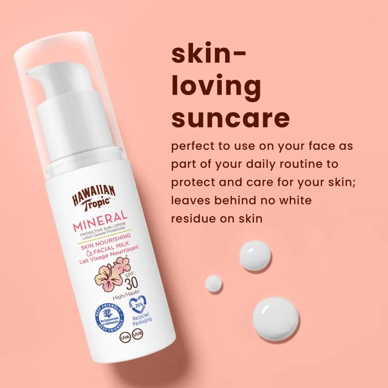 Hawaiian Tropic Milk Face Lotion naptej az egész arcra SPF 30 50 ml