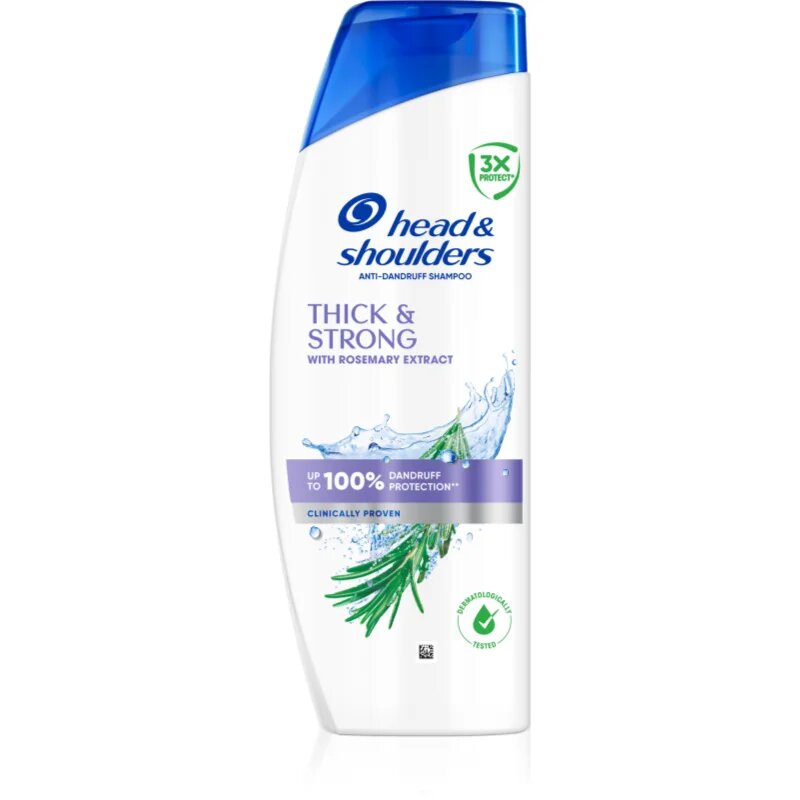 Head & Shoulders Thick & Strong with Rosemary Extract korpásodás elleni sampon 400 ml