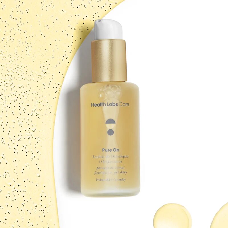 Health Labs Care Pure On Makeup Remover and Cleansing Emulsion arctisztító és szemfestéklemosó gél hölgyeknek 100 ml