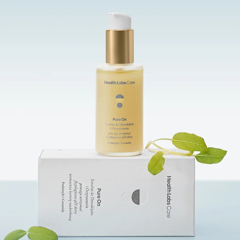Health Labs Care Pure On Makeup Remover and Cleansing Emulsion arctisztító és szemfestéklemosó gél hölgyeknek 100 ml