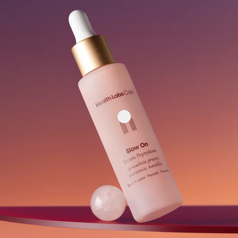 Health Labs Care Slow On tápláló és hidratáló szérum az arcbőr élénkítésére peptidekkel 30 ml