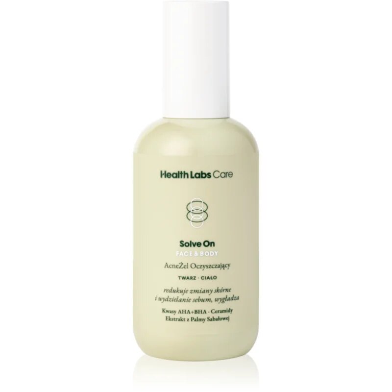 Health Labs Care Solve On tisztító gél arcra és testre 200 ml