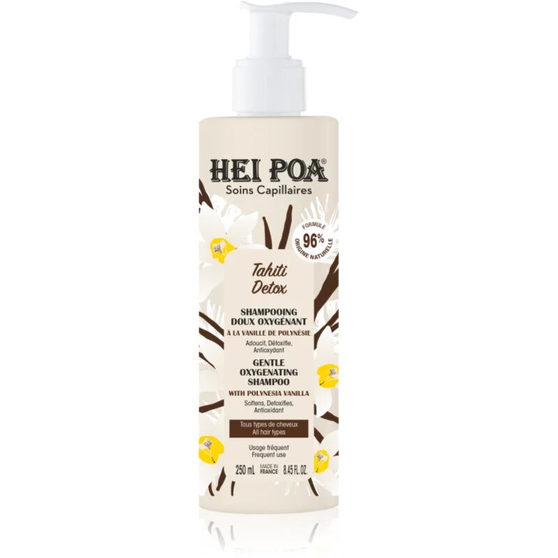 Hei Poa Tahiti Detox Tisztító méregtelenítő sampon hajra 250 ml