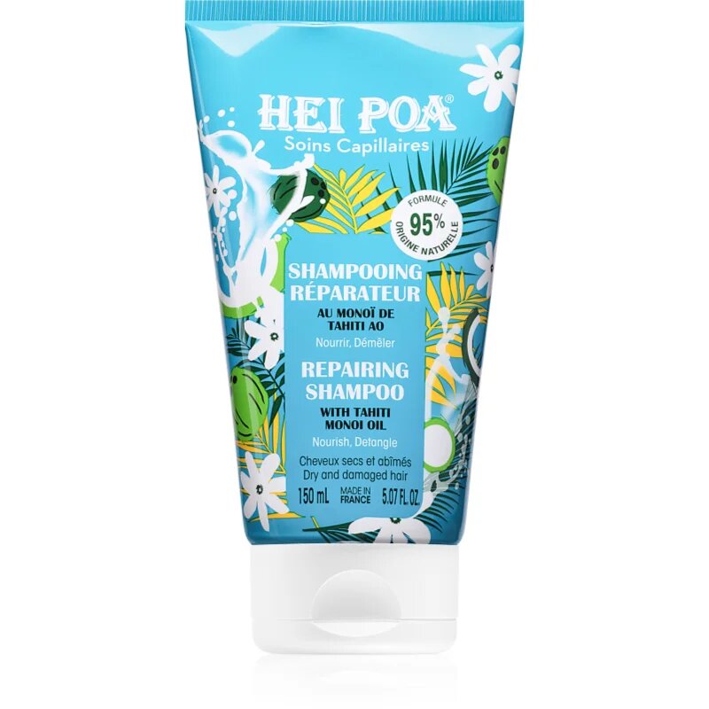 Hei Poa Tahiti Monoi Oil Tiara sampon száraz és sérült hajra 150 ml