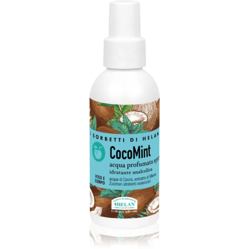 Helan CocoMint frissítő víz hidratáló hatással arcra és testre 100 ml