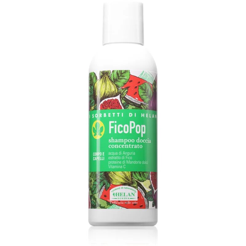 Helan I SORBETTI DI FicoPop Concentrated Shower Shampoo tusfürdő gél és sampon 2 in 1 150 ml
