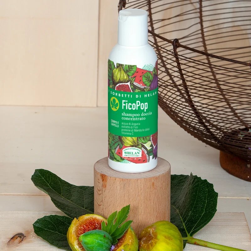 Helan I SORBETTI DI FicoPop Concentrated Shower Shampoo tusfürdő gél és sampon 2 in 1 150 ml