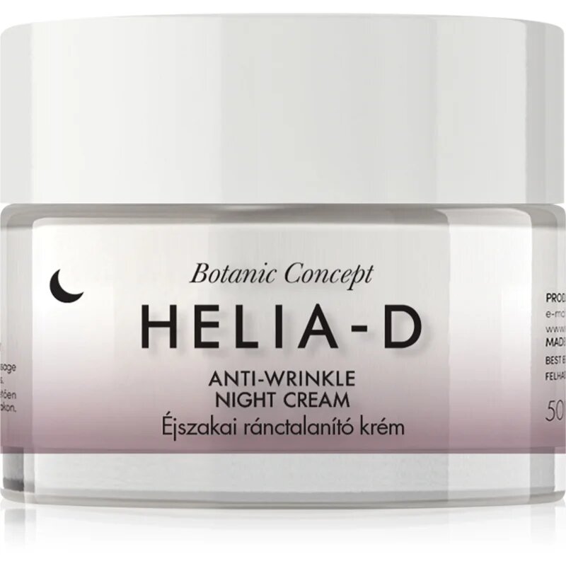 Helia-D Botanic Concept éjszakai krém a ráncok ellen 50 ml