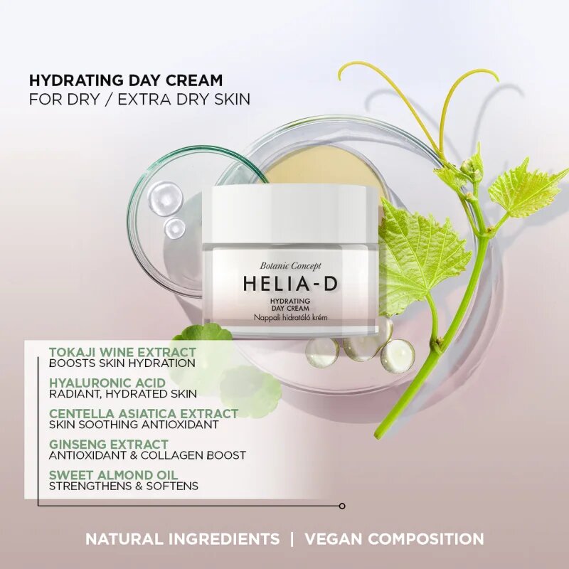 Helia-D Botanic Concept hidratáló krém nagyon száraz bőrre 50 ml