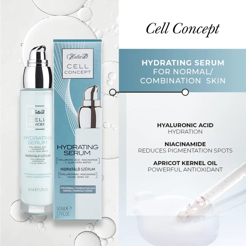 Helia-D Cell Concept hidratáló szérum normál és kombinált bőrre 50 ml