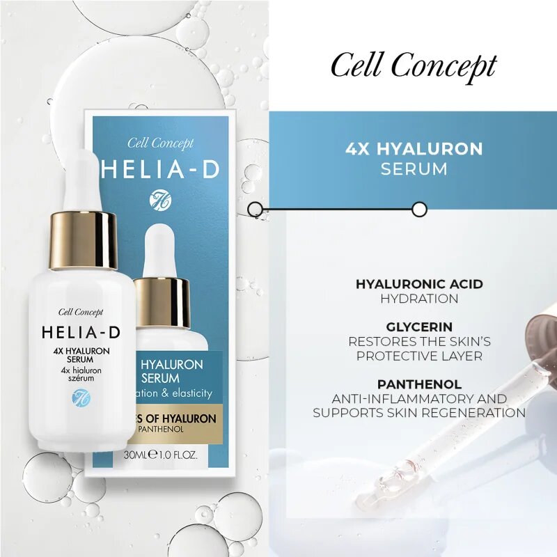Helia-D Cell Concept könnyű szérum hialuronsavval 30 ml