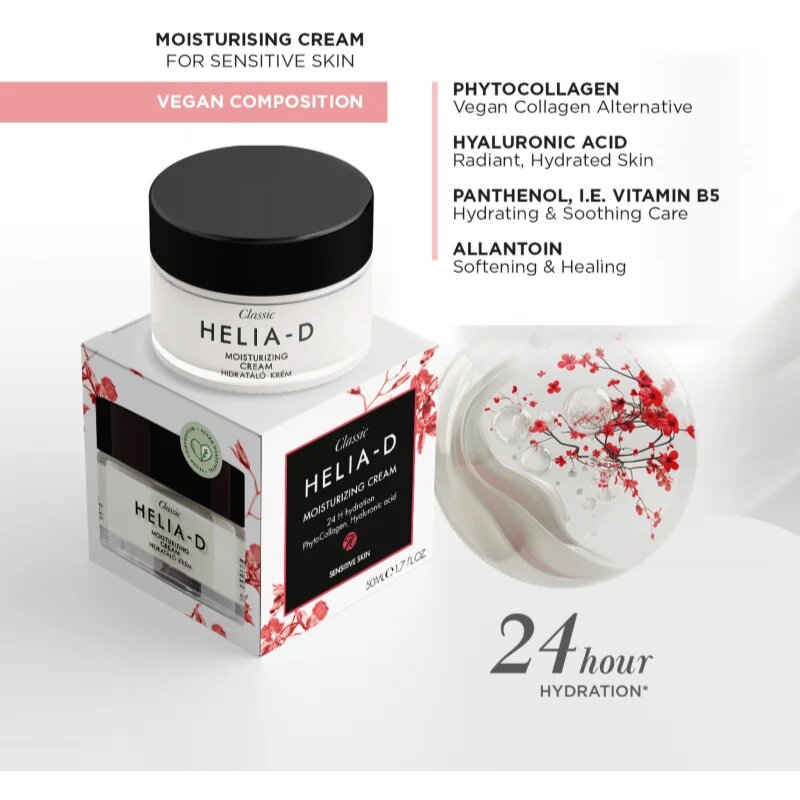 Helia-D Classic hidratáló krém az érzékeny arcbőrre 50 ml