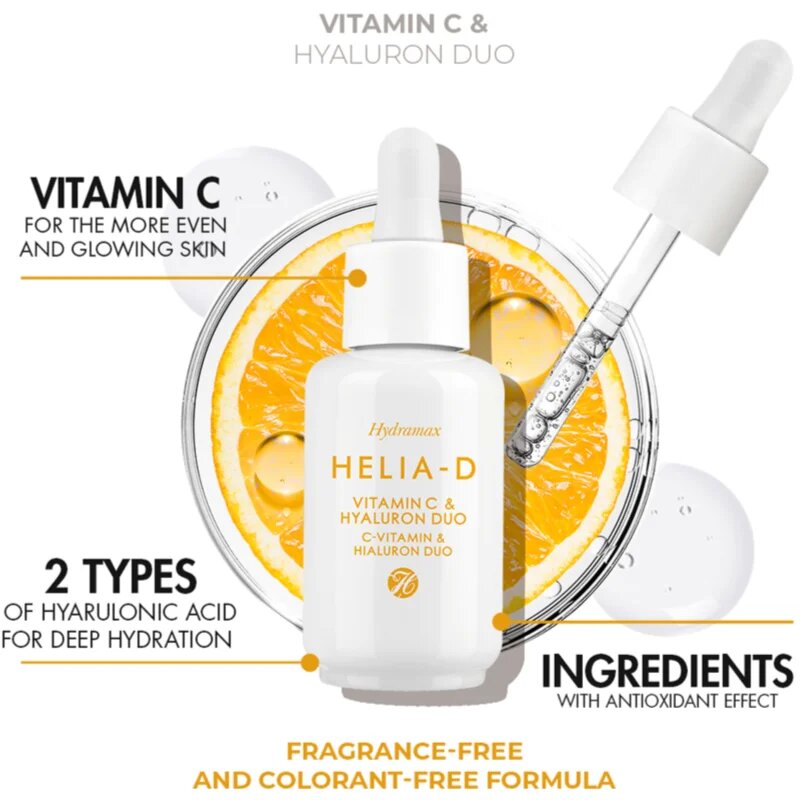 Helia-D Hydramax bőrélénkítő szérum C-vitaminnal 30 ml