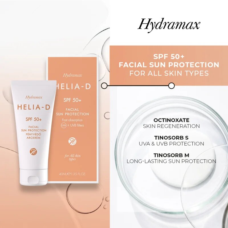 Helia-D Hydramax védőkrém az egész arcra SPF 50+ 40 ml