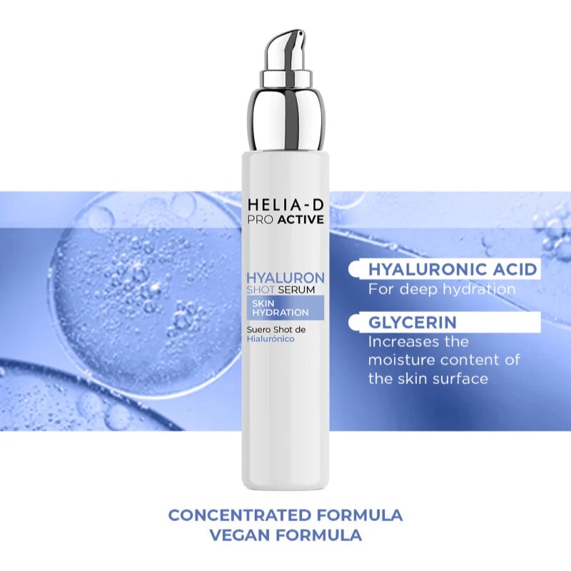 Helia-D Pro Active Hyaluron hidratáló arcszérum 50 ml