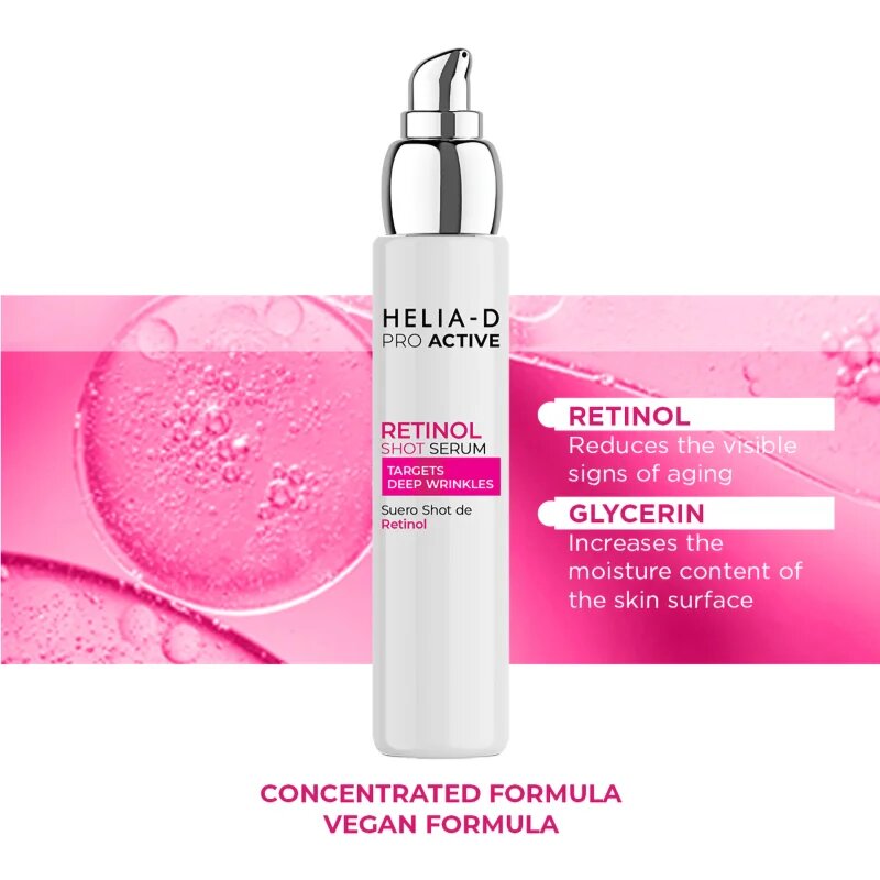Helia-D Pro Active Retinol hidratáló szérum retinollal 50 ml