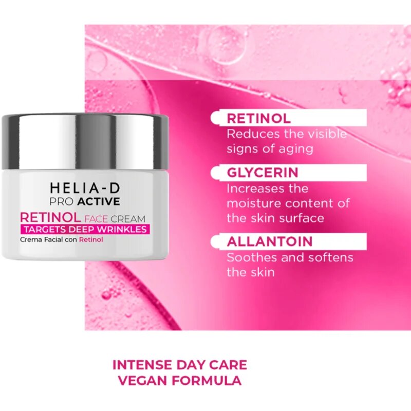Helia-D Pro Active Retinol ránctalanító krém retinollal 50 ml