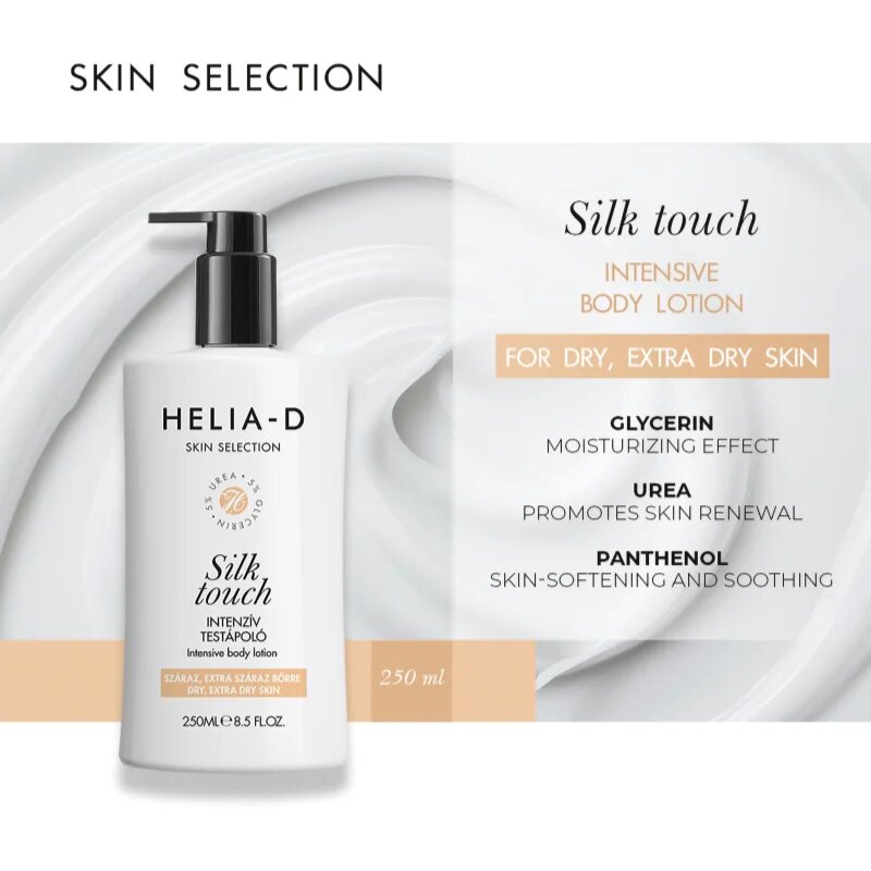 Helia-D Skin Selection testápoló száraz és nagyon száraz bőrre 250 ml