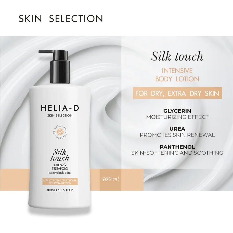 Helia-D Skin Selection testápoló száraz és nagyon száraz bőrre 400 ml