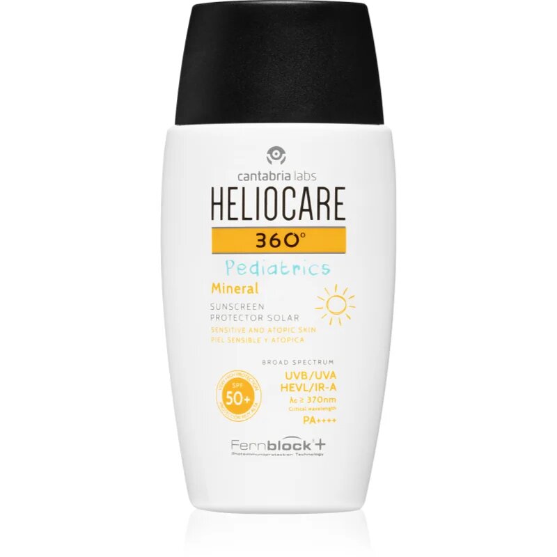 Heliocare 360° Pediatrics ásványi folyékony napozó krém SPF 50+ 50 ml