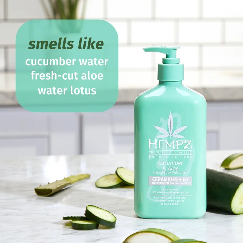 HEMPZ Cucumber & Aloe testápoló krém 500 ml