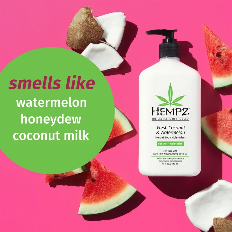 HEMPZ Fresh Coconut & Watermelon hidratáló testápoló tej 500 ml