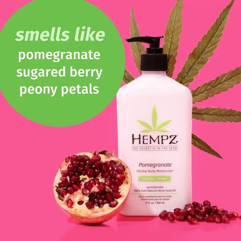 HEMPZ Pomegranate hidratáló testápoló tej 500 ml