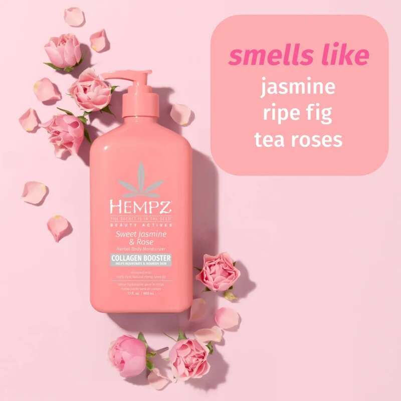 HEMPZ Sweet Jasmine & Rose hidratáló tej 500 ml