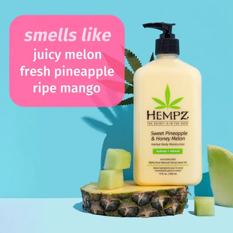 HEMPZ Sweet Pineapple Honey Melon hidratáló testápoló tej 500 ml