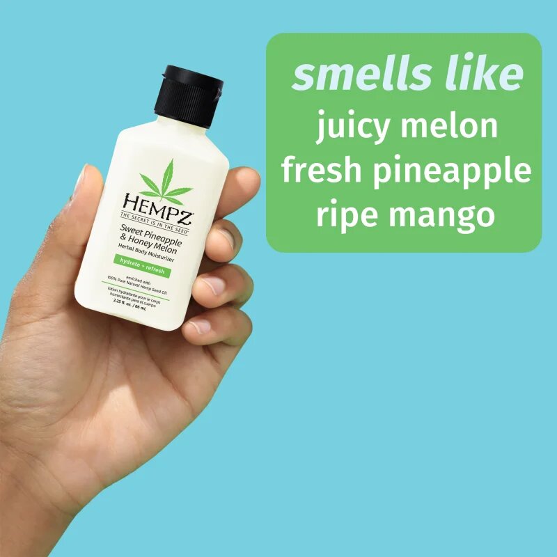 HEMPZ Sweet Pineapple Honey Melon hidratáló testápoló tej 66 ml