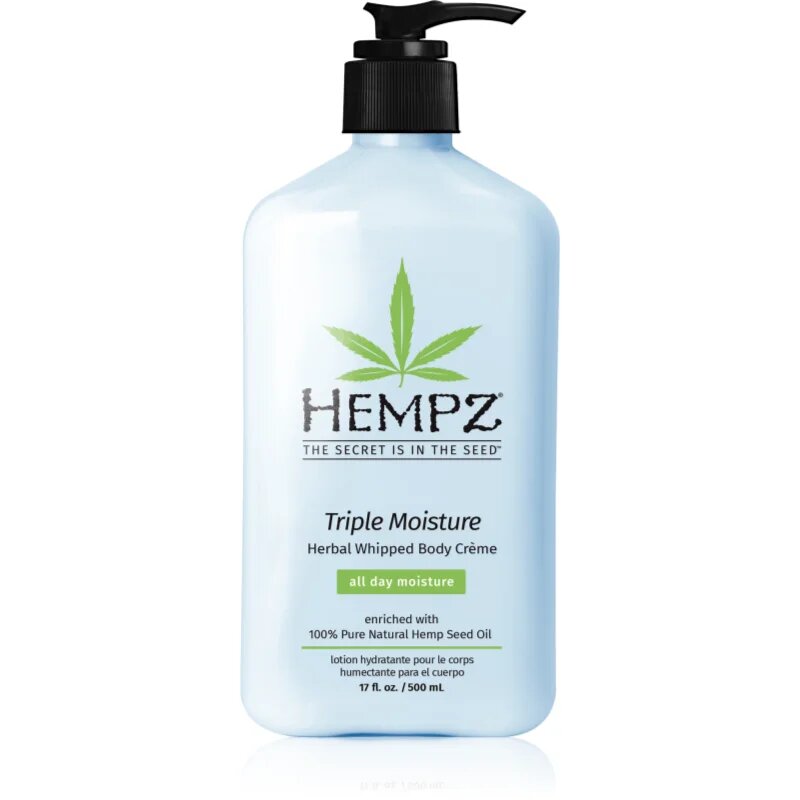 HEMPZ Triple Moisture hidratáló testápoló tej 500 ml