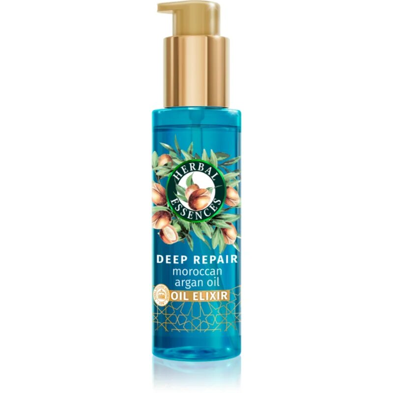 Herbal Essences Deep Repair Moroccan Argan Oil öblítést nem igénylő elixír a sérült töredezett hajra 95 ml