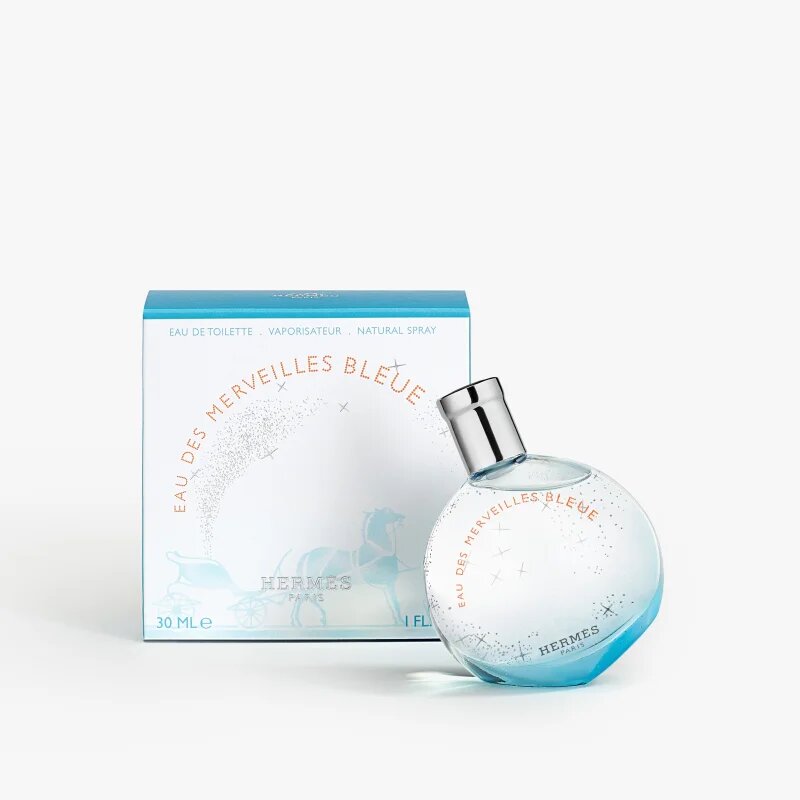 HERMÈS Eau des Merveilles Bleue Eau de Toilette utántölthető hölgyeknek 30 ml