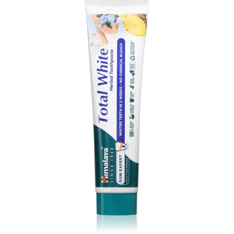 Himalaya Herbals Gum Expert Total White fogkrém gyógynövényekkel fehérítő hatással 100 ml