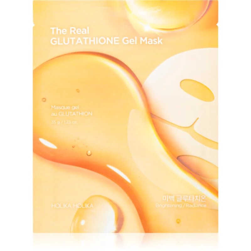 Holika Holika The Real Glutathione Gel Mask fehérítő gézmaszk géles textúrájú 35 g