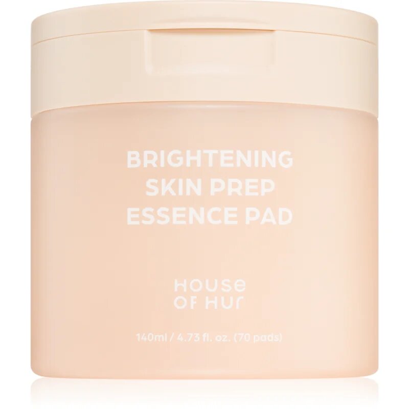 House of Hur Brightening Skin Prep Essence Pad tonizáló párnák egységesíti a bőrszín tónusait 140 ml