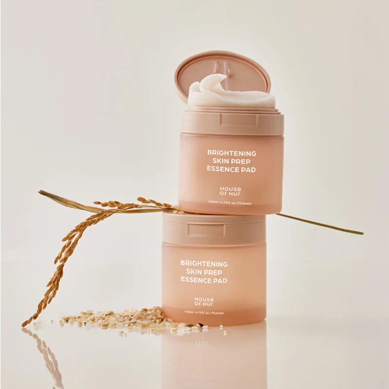 House of Hur Brightening Skin Prep Essence Pad tonizáló párnák egységesíti a bőrszín tónusait 140 ml