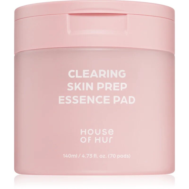 House of Hur Clearing Skin Prep Essence Pad bőrhámlasztó tisztító párnácskák hidratáló hatással 140 ml