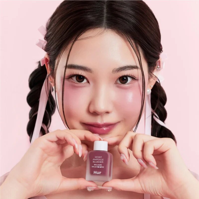 House of Hur Moist Ampoule Blusher folyékony arcpirosító mini árnyalat 08 Berry Purple 10 ml