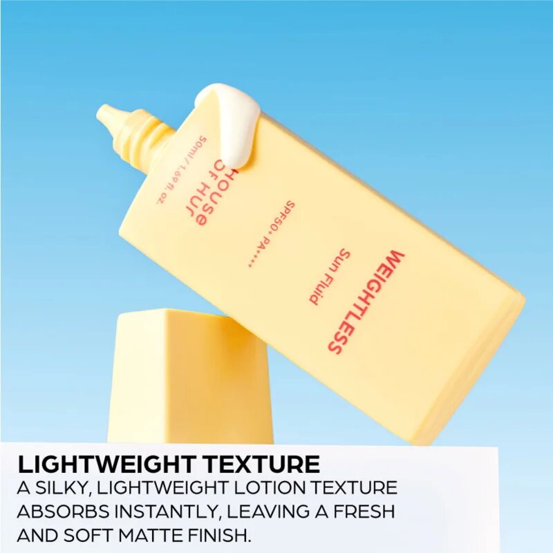 House of Hur Weightless Sun Fluid gyengéd védő folyadék SPF 50+ 50 ml