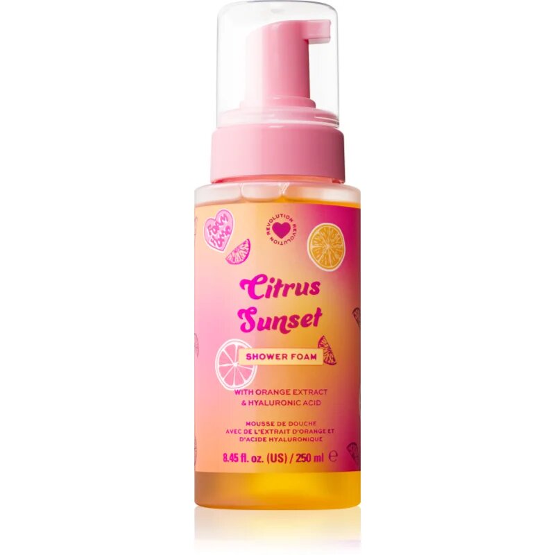 I Heart Revolution Citrus Sunset Shower Foam tusoló hab 250 ml