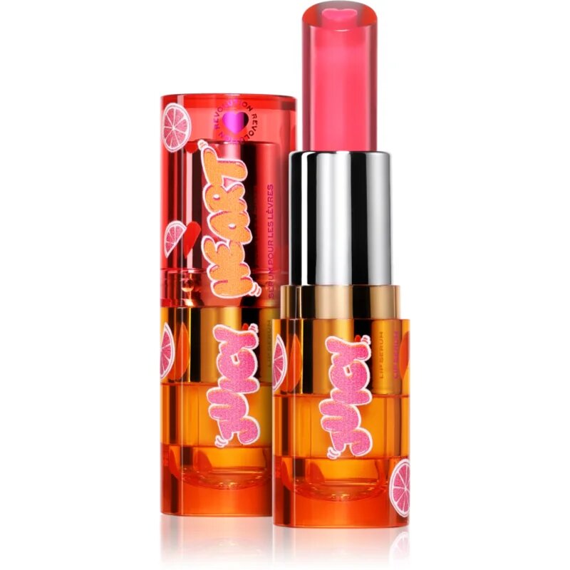 I Heart Revolution Juicy Heart Lip Serum szérum az ajkak kisimítására árnyalat Grapefruit Pink 2.5 g