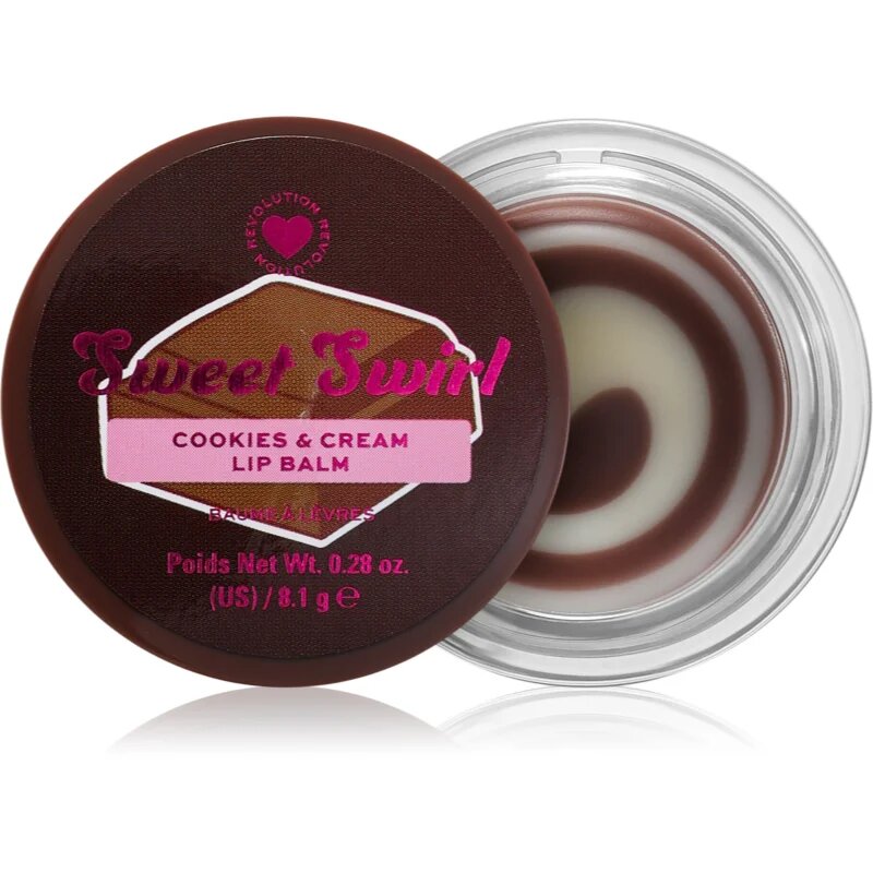 I Heart Revolution Sweet Swirl Lip Mask hidratáló ajakbalzsam árnyalat Cookies and Cream 8.1 g