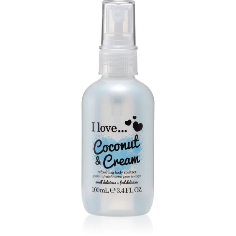 I Love Coconut & Cream frissítő test spray hölgyeknek 100 ml