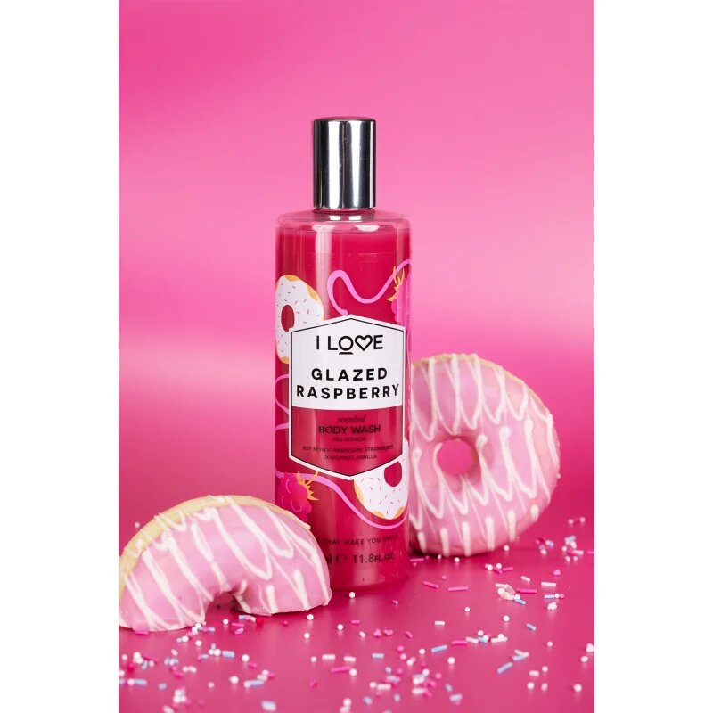 I Love Glazed Raspberry tusfürdő gél 350 ml