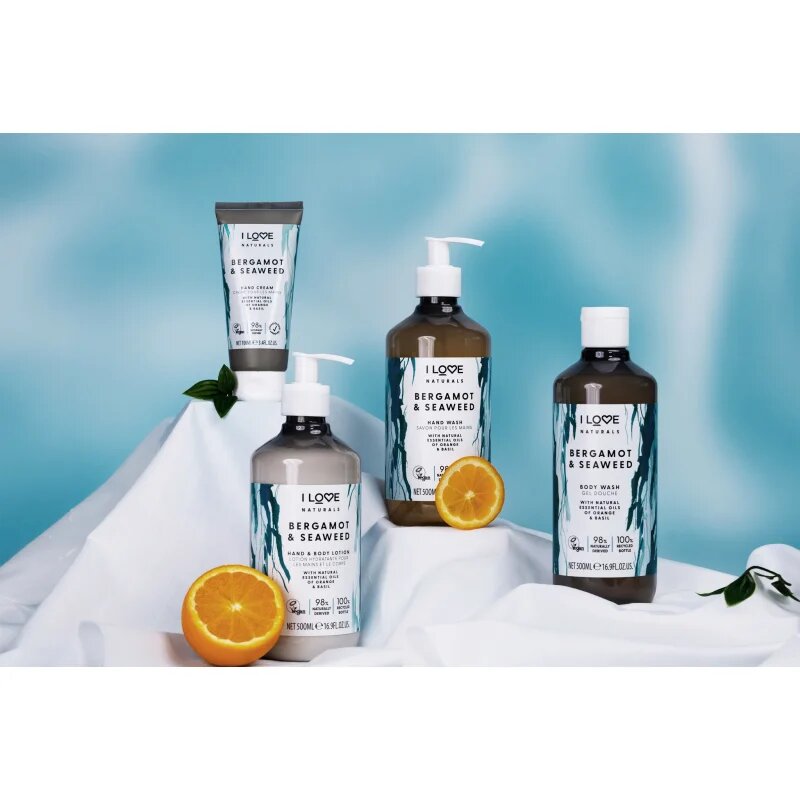 I Love Naturals Bergamot & Seaweed kéz és testápoló krém 500 ml