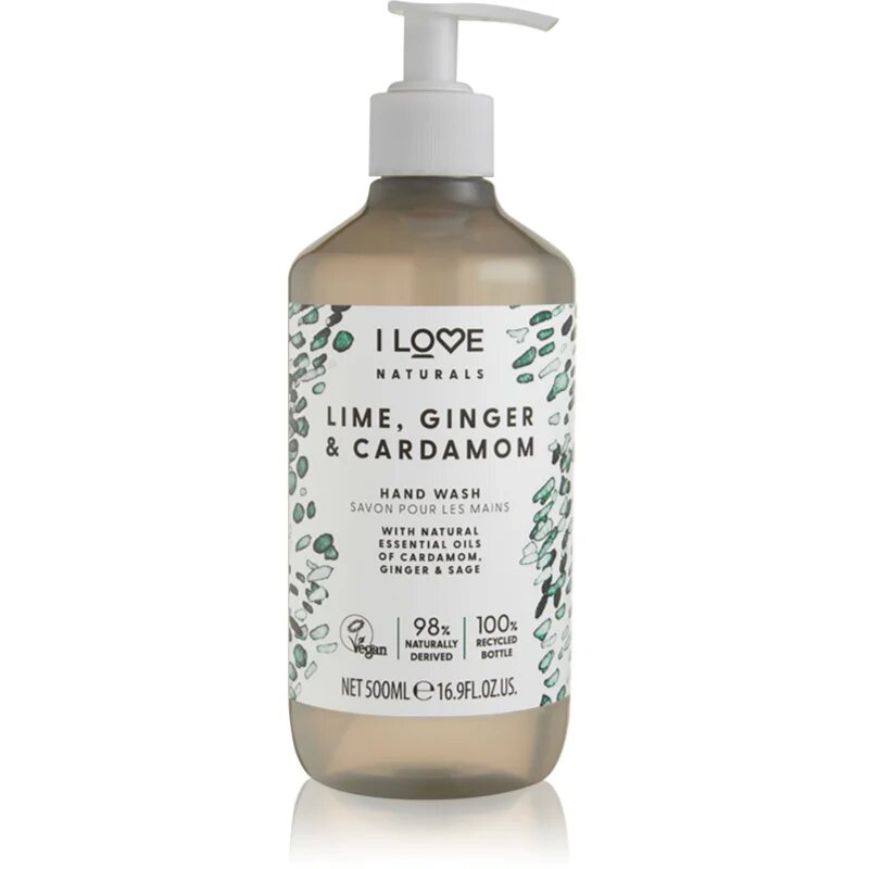 I Love Naturals Lime Ginger & Cardamom folyékony szappan 500 ml