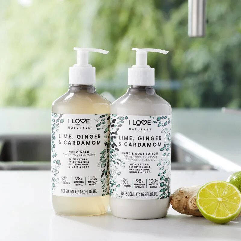I Love Naturals Lime Ginger & Cardamom folyékony szappan 500 ml